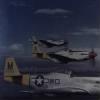 P-51 flying wwii picture
